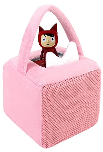 Annmore Tasche für Toniebox, mit Schutzhülle für Tonies Lautstärketaste, Sturzsicher und Staubgeschützt, Aufbewahrungbeutel für Toniebox, Geschenk Mädchen 3-5 Jahren, Rosa