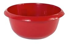 VTL® ROUND WASHING UP BOWL - LARGE SINK BOWL - KITCHEN - MIXING 4 COLOURS (RED)