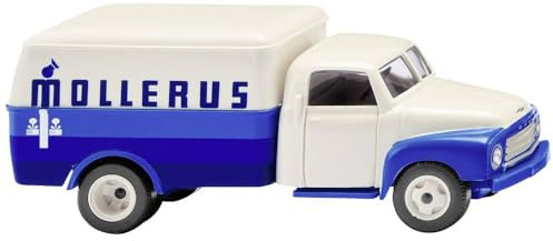 Wiking 035403 Opel Kastenwagen Mollerus blau weiß Spur H0 1:87