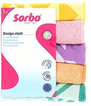 Sorbo Paquete de 5 paños de Limpieza de Microfibra extragrandes, Toallas de Limpieza Multiusos, sin Rayas, súper absorbentes y Lavables, Aptos para Limpieza de Coches, casa, Cocina, Ventanas