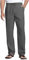 NANAMEEI Herren Leinenhose Lange Sommerhose mit Kordelzug Leicht Strandhose Freizeithose Tasche Lässige Stoffhose Herrenhose Urlaub Grau XL