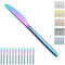 Berglander coltelli da tavolo arcobaleno da 12 pezzi, coltello da cena in acciaio inossidabile placcato titanio, coltello da burro, ottimo per la casa, ristorante