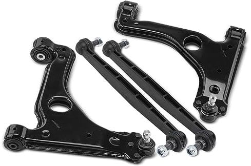 Frankberg 2x Querlenker + 2x Koppelstange Vorderachse Kompatibel mit Astra G F67 2001-2005 Zafira A F75 T98 1999-2005 Replace# 90496039