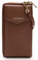 Lazarotti Bologna XL Leder Damen-Geldbörse & Handytasche (2-in-1) | 16 Kartenfächer | zum Umhängen mit RFID-Schutz 11 x 3,5 x 19 cm