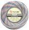 Frida's Wollhaus YarnArt 50 g Tulip Häkelgarn Filetgarn Mikrofaser glänzend seidig 49 Farben (448 | Hellgelb-rosa-hellblau)