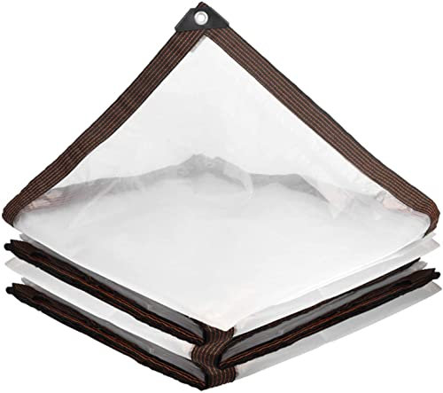 Small Tarp Waterproof Heavy Duty 3X9M, Tarpaulin Cover Waterproof, Clear Tarp With Grommets, With Eyelets, Rain Snow Dust Windproof, Protector Shelter, Outdoor Cover And Camping u, APZKNHDA, Clear,
