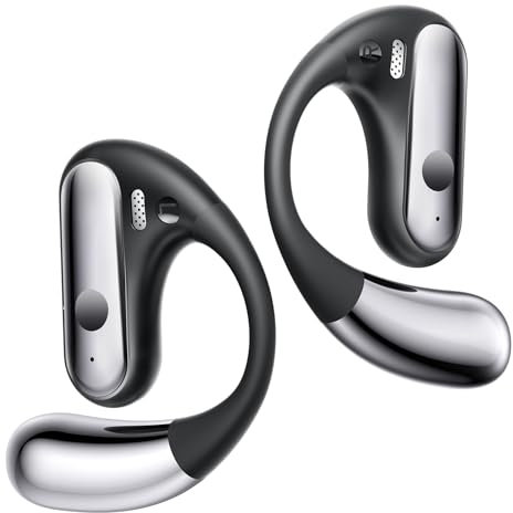 EUQQ Auriculares Inalámbricos Deportivos - Conducción Ósea y Bluetooth, Cascos para Correr Con Hasta 40 Horas de Reproducción