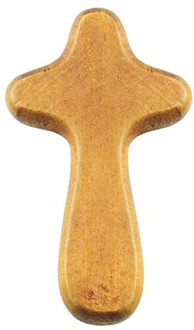 Motivationsgeschenke Handschmeichler Kreuz | Holzkreuze Klein Handkreuz | Handkreuz, Kleines Holzkreuz Zum Beten, Auch Als Sterbekreuz, Handgefertigt, Um In Ihre Hand Zu Passen