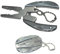 Strumento multifunzione tascabile, 7 in 1, mini pinze pieghevoli, set portachiavi, pinze in acciaio inox, kit di attrezzi multiuso per pesca, campeggio, escursionismo