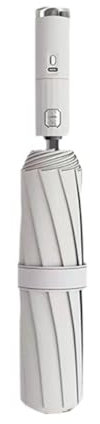 Paraguas 3 en 1 con ventilador y rociador, paraguas portátil con protección UV, sol con ventilador S, paraguas de protección contra la niebla, gris, 1pcs