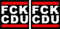 2er Set Autoaufkleber FCK Politik 10x10cm – Selbstklebende Anti-Politik Sticker für Auto, Motorrad, Laptop, Fenster – SPD, AFD, CDU, CSU, Grüne, Linke, FDP (CDU)