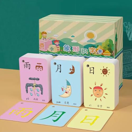 ZHXQRP Chinesisch-Lernkarte Chinesische Karteikarten Chinesische Wörter Chinesische Alphabetisierungskarte Mandarin-Karteikarten Strichreihenfolge