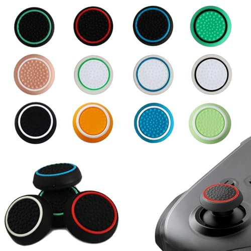 RHQFDM 24 unidades de PS5 Controller Sticks Kappen,Compatibles PS5 Stick Classic Aufsatze,PS5 Controller Zubehör,Silikon Thumbsticks Grips,Kompatibel PS5 Controller Stick Aufsätze für Thumbsticks
