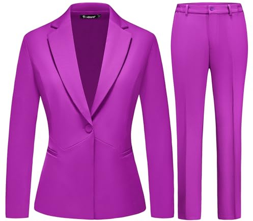 TRONSTORE Damen Business Anzüge, professionelle 2-teilige Slim Fit Kostüme für Damen