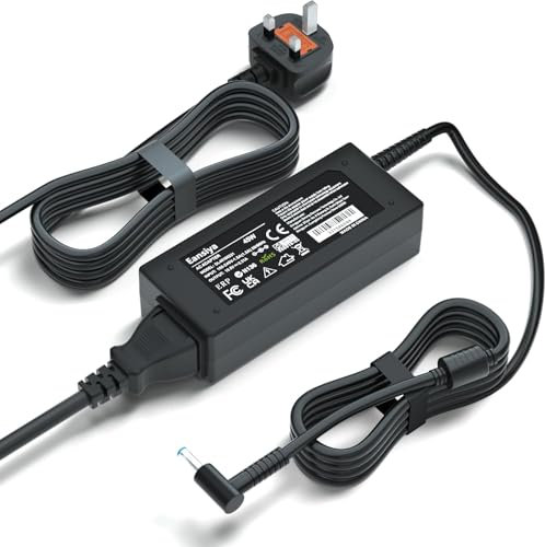 Eansiya 45W 19.5V 2.31A Charger Compatible with HP Laptop 45W Blue elbow AC Power Adapter Replacement for TPN-LA15 TPN-CA14 L25296-001 L25296-002 L25296-003 741727-001 for HP Pavilion/Envy X360/Stream
