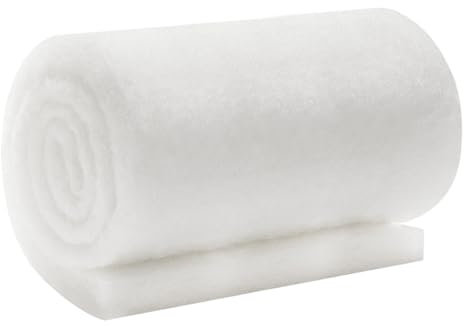 kurkip Fish Tank Filter Sponges, Aquarium Filter Media Pad, Material Media Cotton Cleaning Pad, Sponge Filter Floss Roll for Sumps, Ponds, Hydroponics, 1 m x 30 cm Width for Fish Tanks