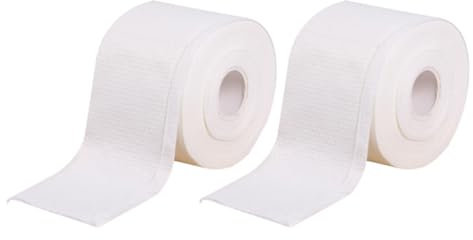 Veemoon 2rouleaux Serviette Pour Visage Jetable Blanche Lingette Nettoyante Démaquillante Serviette Visage Jetable