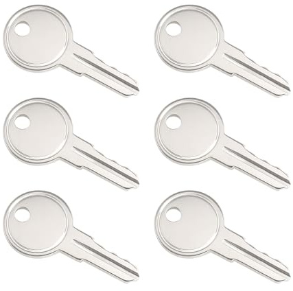 6Pcs UPVC Window Handle Key Compatible with Securistyle Window Handles Lock, Replaceable Spare Key