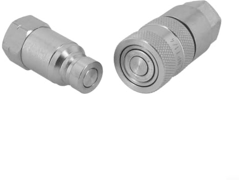 BlesConi ISO 16028 Giunti idraulici a sgancio rapido senza design di fuoriuscita per sistemi BSP Acciaio al carbonio zincato (NPT 1-4)