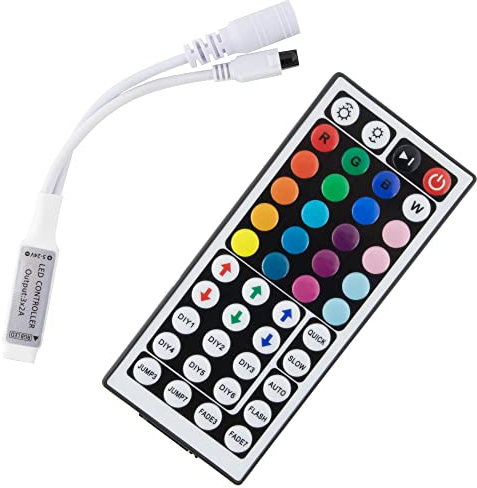 RGB Steuerung IR mit 24- oder 44- Tasten in Standard- oder Mini-Ausführung für LED RGB Streifen (44 Tasten Mini)