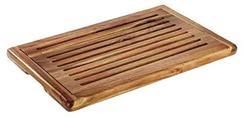 APS 885 Brotschneidebrett, 60 x 40 cm, Höhe 2 cm, Akazienholz, herausnehmbares Krümelfach