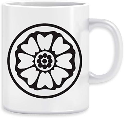 Weiß Lotus Abzeichen Kaffeebecher Becher Tassen Ceramic Mug Cup