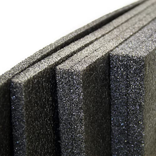 ImballaggiPer Lastra in Polietilene Espanso PE, Protezione per Mobili e Superfici Verniciate, Nero, Spessore 30 mm, 120 x 200 cm
