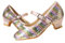 EIGHT KM EKM7015 ATH+Min+Pat Girls Low Heels Mary Jane Formal Dress Pumps Princess Smooth Shoes, Multi siren, 4 UK
