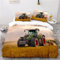 Wintdeer Bettbezug, Traktor, Bettwäsche, für Einzelbett, 140 x 200 cm, 3er Set, 100% Mikrofaser, 3D-Digitaldruck, Anti-Flüssigkeit, Allergiebeständig