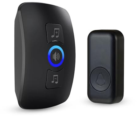 KERUI Wireless Doorbell Door Bell Chime 4 Volume Levels 32 Chimes Door Bells 1000ft Long Range Doorbell Kit with LED Flashing