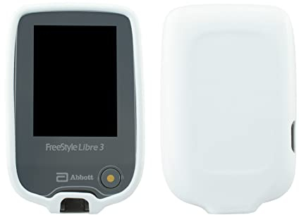 caseroxx protective case compatible with Freestyle Libre 3 [blood glucose meter Protective cover in White]