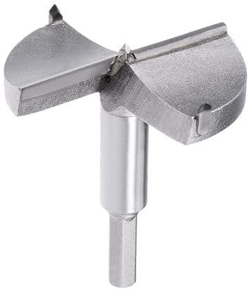 TOP-VIGOR 80mm Forstner Drill Bit, Tungsten Carbide Wood Auger Drill Bit Hole Saw Opener for Woodworking Hinge Hole Drilling Boring Bit Cutter Grey
