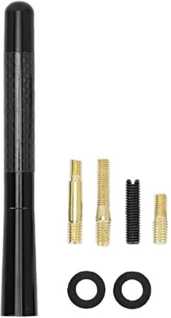 Autoantenne, 4,7 Zoll Universal Autodach Radioantennendekoration Auto Stabantenne mit AM & FM Empfang Passend Für Mini Cooper S JCW R55 R56 R57 R60