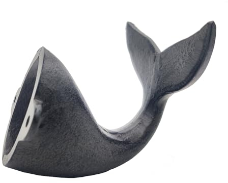 Wandhaken aus Gusseisen, Wal, strapazierfähig, für Mantel, Handtuch, Jacke, Hutablage, rustikale dekorative Eingangshaken