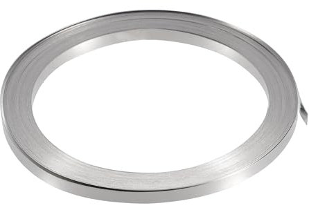 A ABSOPRO Car Nickel Strip 99.6% Nickel 0.1x3mm 32.8ft Nickle Tabs for 18650 Soldering Tab for High Capacity Lithium Li-Po Battery NiMh NiCd Battery Pack and Spot Welding Silver Tone