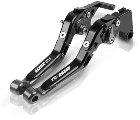 PooBa Motorrad Bremshebel Hebel Motorrad WR125X Einstellbare Bremse Kupplung Hebel Für Yamaha WR 125X WR 125 X WR125R 2012 2013 2014 2015 2016 Bremskupplungshebel Lenker (Color : H)