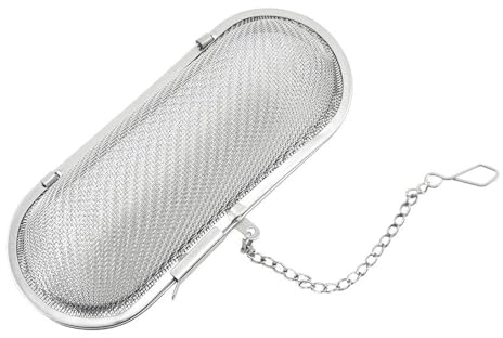 Colador de té de acero inoxidable con colador de té de cadena, colador de té de bola de acero inoxidable, resistente y duradero, fácil de preparar té, adecuado para catering o uso doméstico