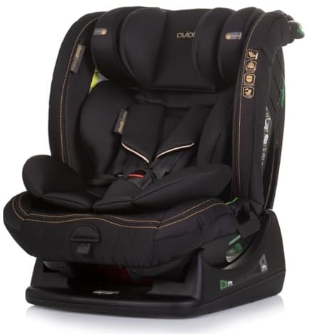 Chipolino Kindersitz i-Size Aviato (40-150 cm) Gruppe 0/1/2/3, verstellbar, Farbe:schwarz