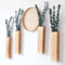 Wlicon 4 PCS Wood Wall Planters Hanging Wooden Vase Wall Mounted Plant Flower Pot for Indoor Plants Small Farmhouse Decoration