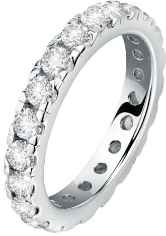CHRIST Damen-Ring 925er Silber, recycelt Zirkonia 50, Silber 32027304