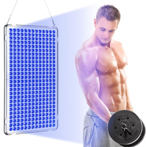 Bräunungslampe Solarium für Zuhause, 48 Watt Hautbräunungslicht, Tragbare Solarium mit 338 LEDs, Faltbares Gesichtsbräuner Solarium mit Augenschutz, Sonnenlampe Bräunungslampe für Gesicht und Körper