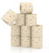 Generisch 10 Rollen Toilettenpapier, Bambus-Zellstoff, 4-lagig, Holzfarben, Tierdrucke, weich, stark, geeignet für Haushalt, Hotel und Reisen