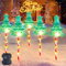LED Gartenstecker 5er Set,Acryl Weihnachtsbeleuchtung Außen,Garten Deko Beleuchtung,LED Gartenstecker Weihnachten,Weihnachtsdeko Outdoor,Wasserdicht Batterie Gartenleuchte,Garten Lichterkette Außen