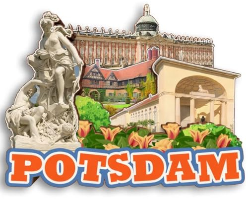 Potsdam Germany 3D-Kühlschrankmagnet aus Holz, Stadt, Reise, Souvenir, niedliche Kühlschrank-Aufkleber, Heimdekoration, Küchendekoration