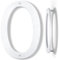 Yafimea Número de casa exterior 20 cm blanco, Número grande para pared o valla con diseño moderno y efecto flotante 3D, plástico ABS resistente al clima (0)