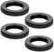 4 Pcs Knurled Lock Microphone Stand Nut 5/8-27 Double Locking Nut for Microphone Screws Black Jam Nut for Microphone Photographic Equipment