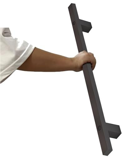 Whnoorher Corrimano per Scale - Kit Completo 1 2 3 4 5 6 Metri Corrimano per Scale a Parete in Ferro Battuto in Metallo, Corrimano per Scale Assistive(200cm)