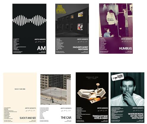 AOFCESQY Poster Arctic Monkeys, limitierte Auflage, ungerahmt, 20 x 30 cm, Leinwand-Poster, Schlafzimmer, Dekoration, Landschaft, Büro, Raumdekoration, Geschenk