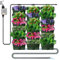 Jardín vertical colgante de 18 piezas con sistema automático de riego de jardín y orificio de drenaje, maceta para montaje en pared, pared de plantas, jardín de pared para verde, plantación de pared,