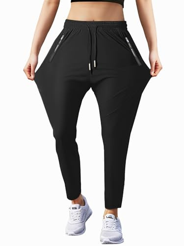 Hidkat Damen-Outdoor-Wanderhose, leicht, bequem, atmungsaktiv, schnell trocknend, dehnbar, mit Reißverschlusstasche